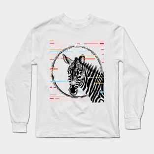 Zebra Black and White Long Sleeve T-Shirt